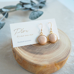【再販売】14kgf Mini Circleピアス ～ベージュ～