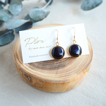 14kgf Mini Circleピアス ～ネイビー～