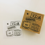 【予約販売】コラージュスタンプ(VISA)／とまたろはんこ