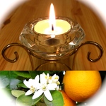 100%天然　蜜蝋（みつろう）TEA LIGHT CANDLE　５個セット　オレンジスイート