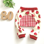 ＊80＊いちごいっぱいのロングモンキーパンツ