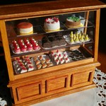 ケーキ屋ショーケース ケーキ付き