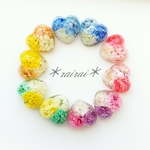 937＊rairai＊プチフラワーハートピアス・イヤリング
