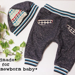 ｂｏｙｓ ｂａｂｙギフトセット＊サルエルパンツ＆ニット帽