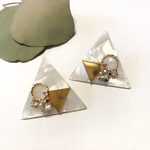 再販♡三角ピアス♡ホワイト