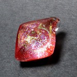 ≪Dichroic Diamond≫　ガラスのペンダント　レインボー　Glass accessories  
