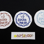 saki*様セミオーダーけしごむはんこ☆枠つきハンドメイド☆送料無料☆持ち手つき☆消しゴムはんこ☆はんこ