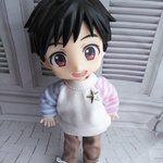 オビツろいど アウトフイット  ボーダートップスセット(ブルーピンクスター)…vol.5
