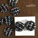 SALE ツイードのピアス/イヤリング