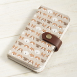 新iPhoneXS/XR/XSMax対応 【再2】ワン！🐾daフル☆ワールド　手帳型スマホカバーiPhone8/8Plus/X(10）Android対応カバー 犬いぬ