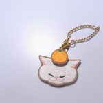 ねむいねこ［白猫×みかん］＊１月限定＊チャーム＊刺繍＊おもち
