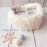 【baby】ループファーヘアバンド*WHITE