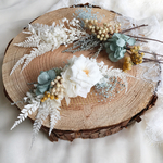 * white&smokyblue* head.flower