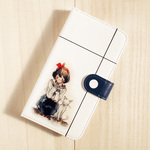 【iPhone6/6s】手帳型ケース／白猫