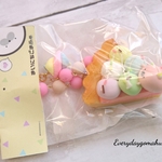 カラフルマシュマロタルト バッグチャーム(濃ピンク)
