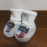 お出掛けに♪リバーシブル可能☆ベビーブーティ(S)レッドチェック