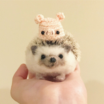 ハリネズミ帽子 ぶた