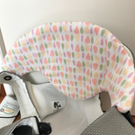 値下げベビービョルンオリジナル用しずくボーダー☆ふわふわ抱っこひもよだれカバー 