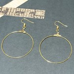 ゴールドカラーリング・フックピアスの金具１０個セット