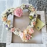 アーリースプリング❤ピンクハートリース      バレンタイン、ウェディグボード、母の日に最適です。