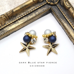 新色♡STAR★大人可愛いビジューピアス♡シックカラーピアスorイヤリング