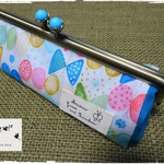 再販＊お花がま口ﾍﾟﾝｹｰｽ　＊Ribbon Butterfly＊blue