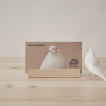 【受注生産】白文鳥BECKの2018年・活版印刷の卓上カレンダー