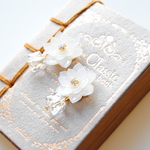 ✿ 風花とガラスのピアス ✿ 