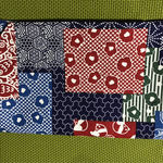 御朱印帳袋 めで鯛×紺小花