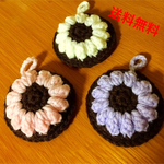 3色セット お花のアクリルたわし