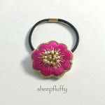刺繍の花-躑躅-