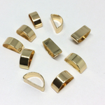 10個 5×6×11mm ハーフチューブパーツ ゴールド