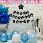送料無料♡誕生日ガーランド・豪華バルーンセットブルー系