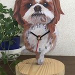 シーズーの置時計
