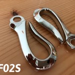TF02S☆釣り針型フックウォレットチェーン65×30mm厚み9mm/１個