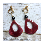 SALE✨大ぶり♡レッド 大人デザイン✨ ピアス/イヤリング