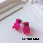 クマさんグミピアス  ピンク