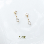 【再販】星のしずくピアス/スワロフスキー・ジルコニア