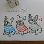 にっこりフレブルの消しゴムはんこ