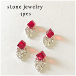【new】stone jewelry   オーバルとキューブ