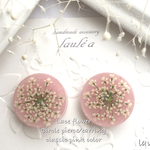 レースフラワー サークルピアス / イヤリング classic pink