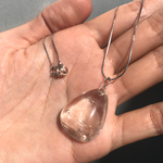 天然石 水入り 水晶 ネックレス