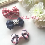 ベビーヘアクリップ3本セット〈AG〉
