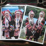 Postcard "Akha tribes U Lo and Loimi