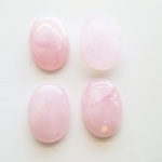 【25×18mm 2個】ローズクォーツカボション　天然石