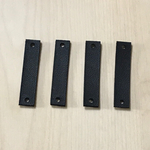 LEATHER BLACK RIBBON BELT PARTS
