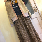 茶色の鳥さんなオーバーオールスカート★