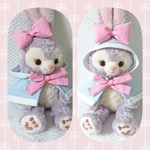 ステラルーs 春色ポンチョ ピンクリボン少し大きめリボン♪