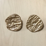 ANTIQUE MATTE GOLD NUGGET DESIGN BUTTON CABOCHON PARTS