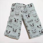 ☆再販☆抱っこひもよだれカバー（水色ブルドッグ&スター）